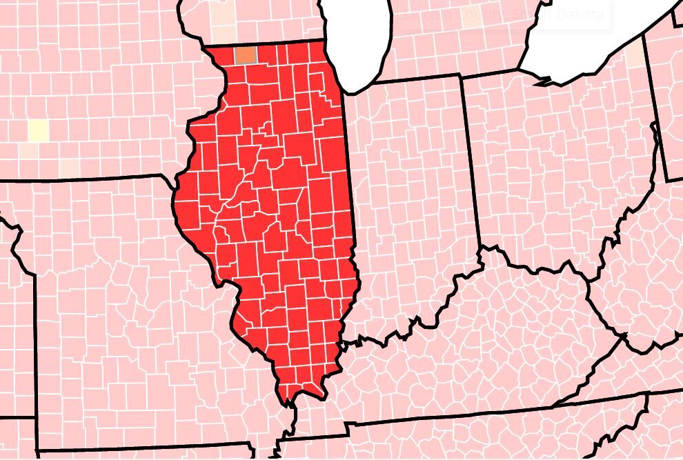 illinois covid transmission august 27